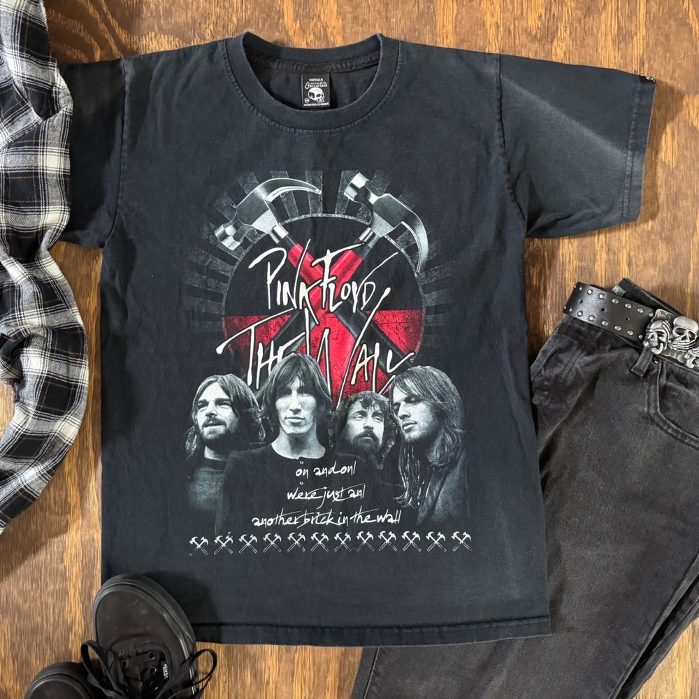 Pink Floyd The Wall Graphic Tee MR Untalla Black Another Brick in the Wall Shirt